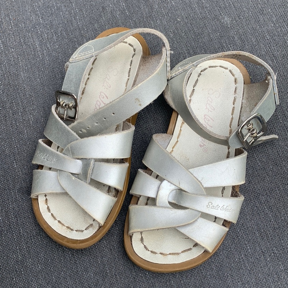 Silver Salt Water sandals toddler